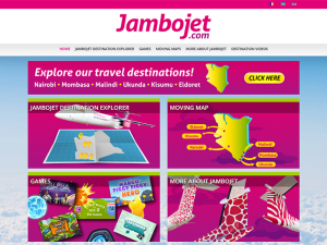 Image of Jambojet IFE passenger interface, designed by Bluebox